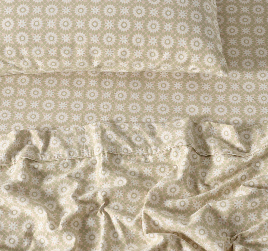 Benina Printed Flannelette Cotton Mega Sheet Set Range - Image 2