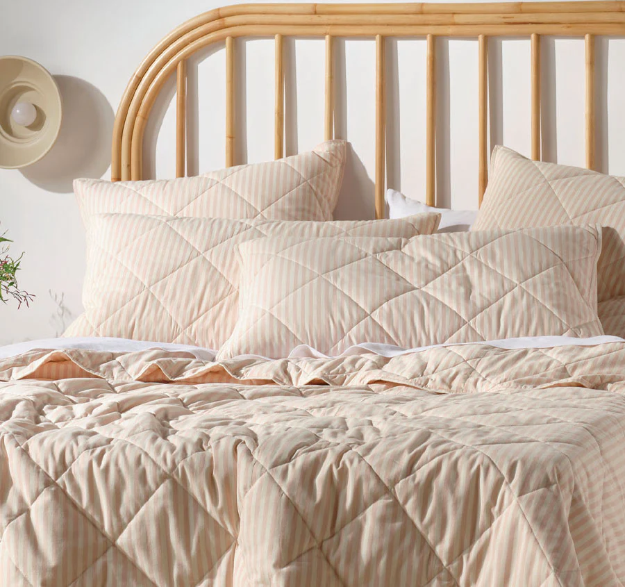 Classic Stripe Coverlet Rose - Image 4