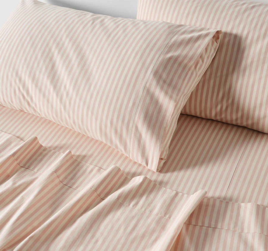 Classic Stripe Sheet Set Range Rose - Image 3