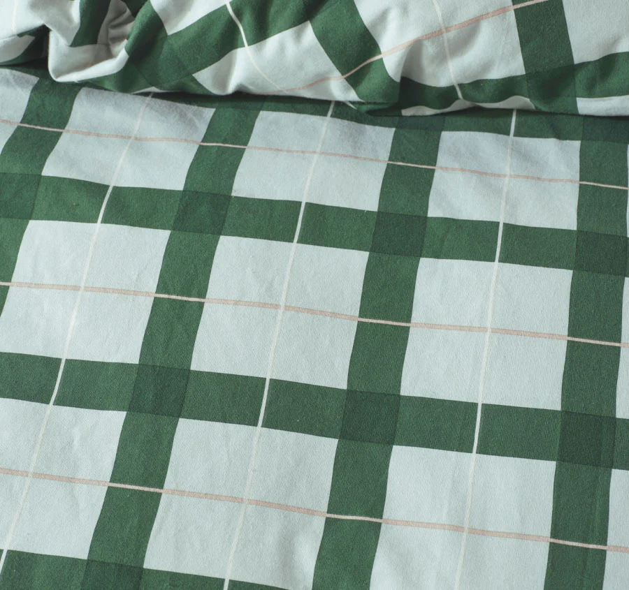Corinne Printed Flannelette Cotton Quilt Cover Set Range Forest - Image 2