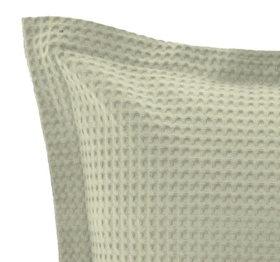 Deluxe Waffle European Pillowcase Eucalyptus - Image 2