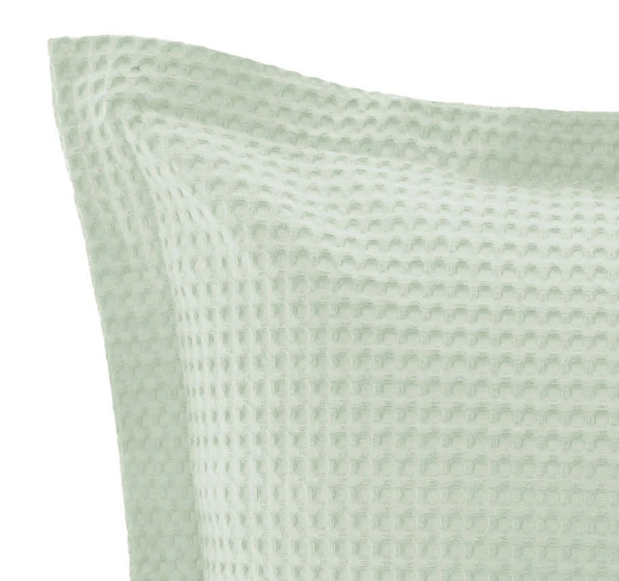 Deluxe Waffle European Pillowcase Mist - Image 2
