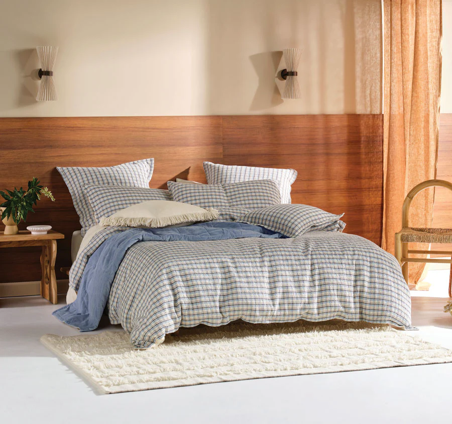 Highland Quilt Cover Set Range Ink