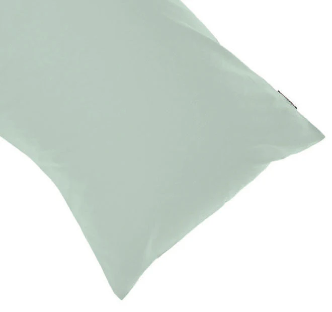 Hotel Augusta 500THC Cotton Sateen V-Shape Pillowcase Green Gum - Image 2