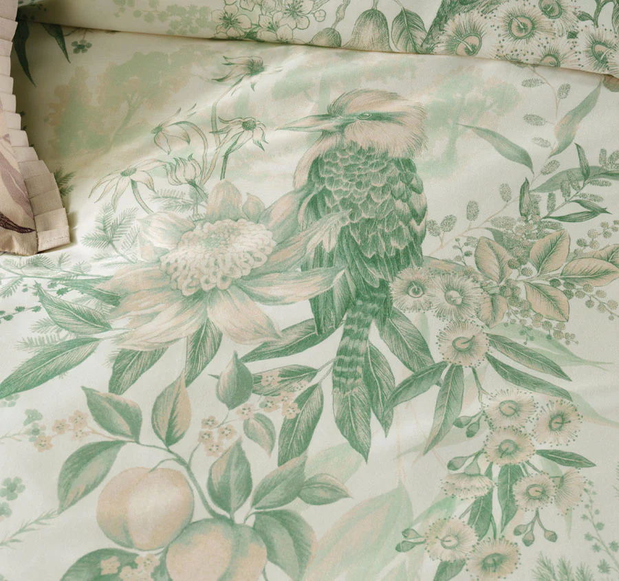 Katherine Quilt Cover Set Range Green - Image 2