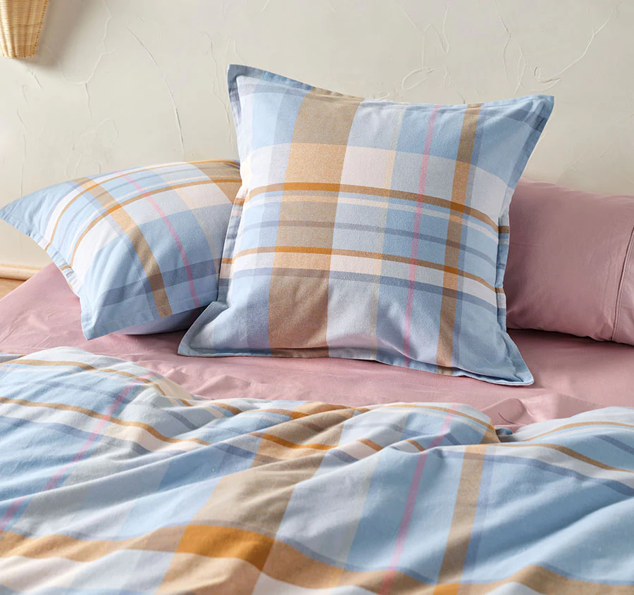 Lennon European Pillowcase Blue - Image 3