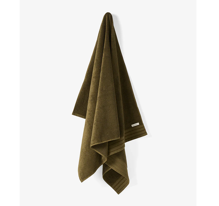 Marley 600GSM Cotton Bath Towel Range Olive - Image 3
