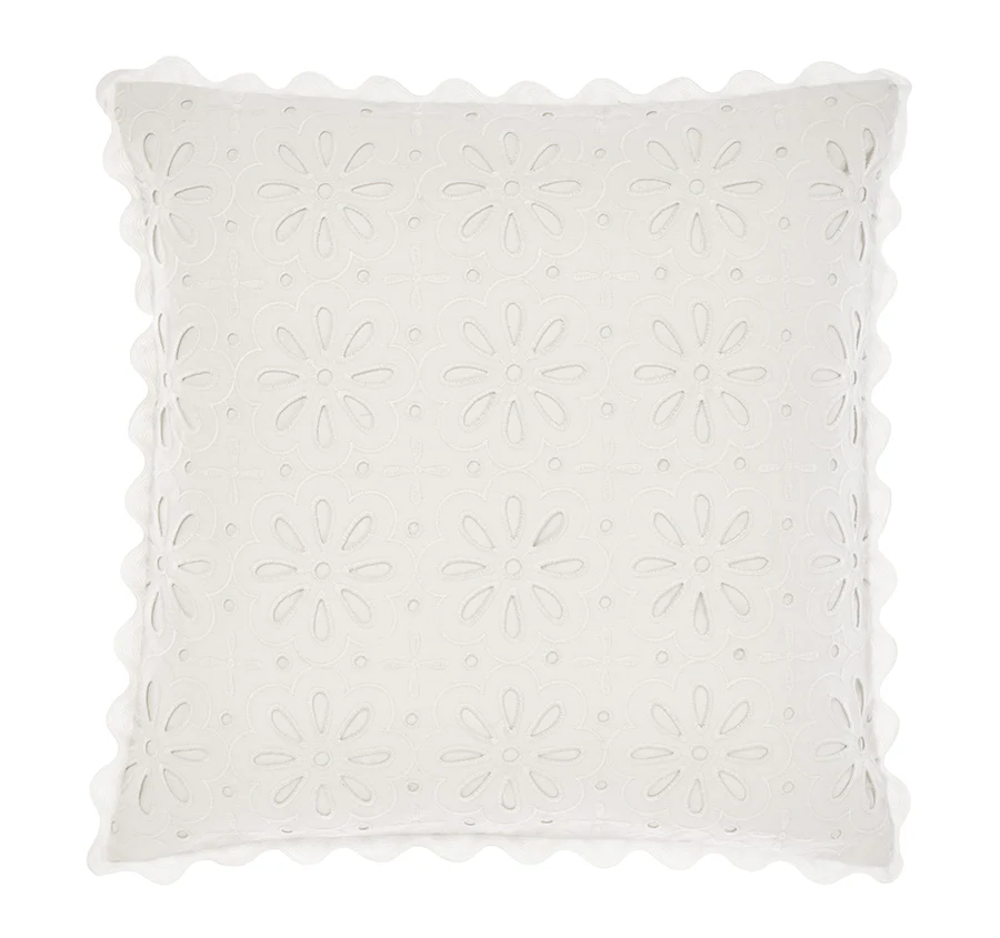 Miranda 48x48cm Filled Cushion White