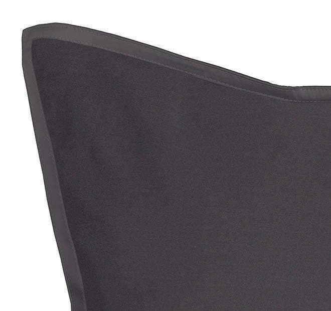 Nara 400THC Bamboo Cotton European Pillowcase Charcoal - Image 2