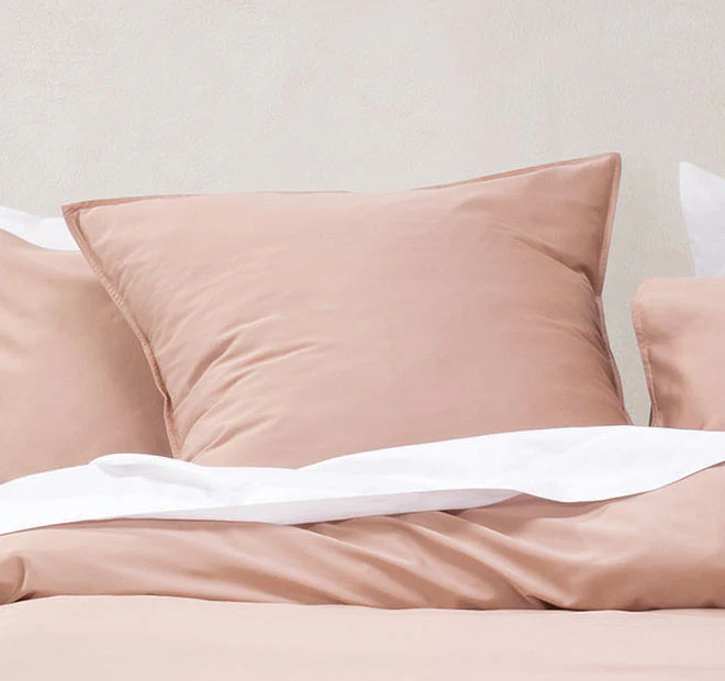 Nara 400THC Bamboo Cotton European Pillowcase Clay - Image 3