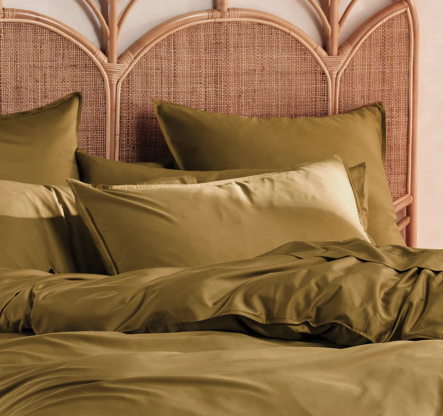 Nara 400THC Bamboo Cotton Quilt Cover Set Range Bronze - Image 4