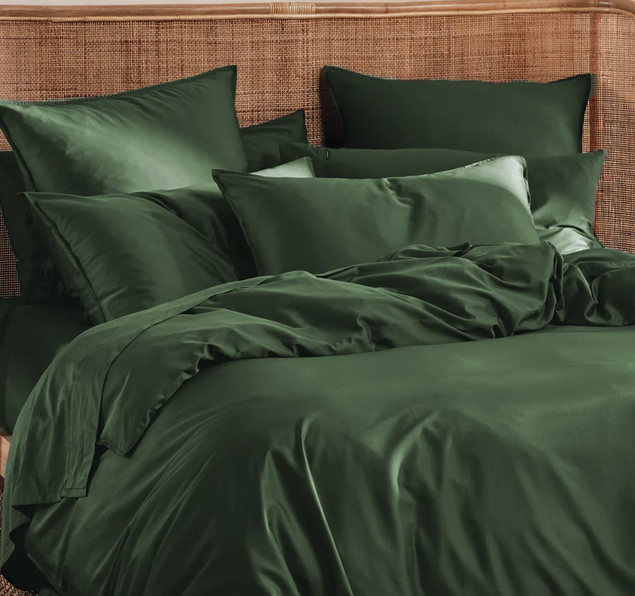 Nara 400THC Bamboo Cotton Quilt Cover Set Range Forest - Image 4
