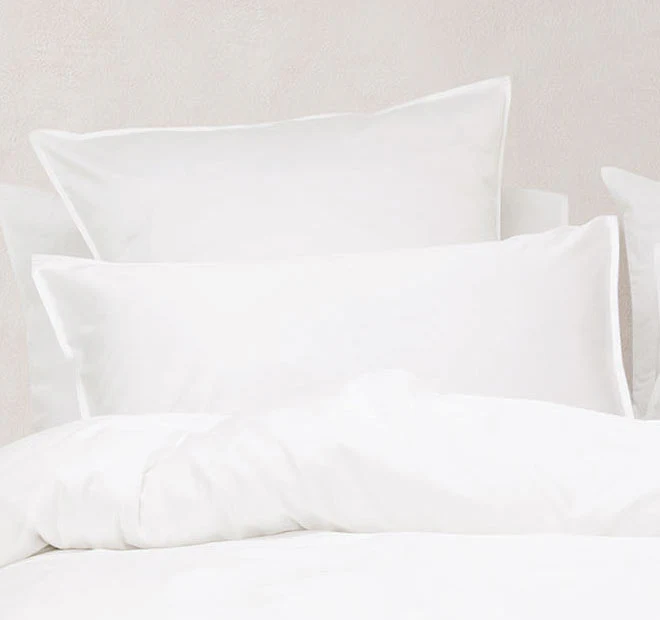 Nara 400THC Bamboo Cotton Standard Pillowcase White - Image 3