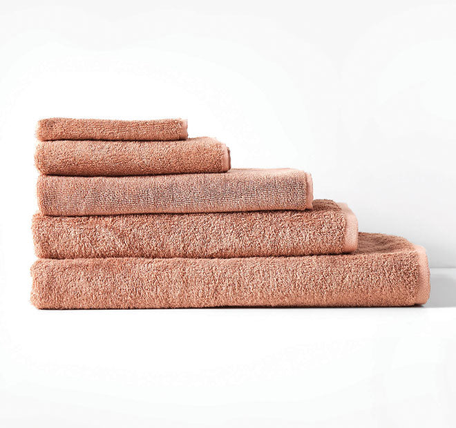 Nara 800GSM Bamboo Cotton Bath Mat Clay - Image 2