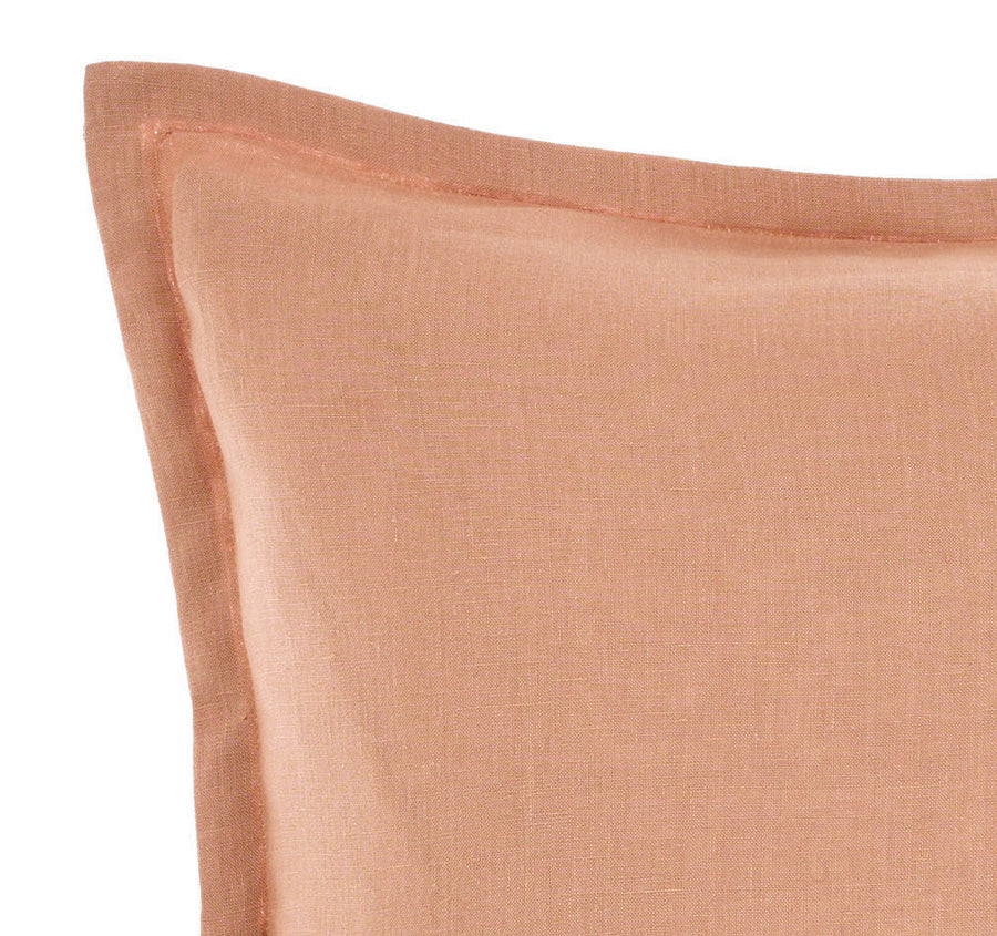 Nimes Linen 48x48cm Filled Cushion Clay - Image 2