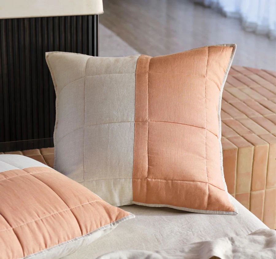 Nimes Patchwork European Pillowcase Navy - Image 3