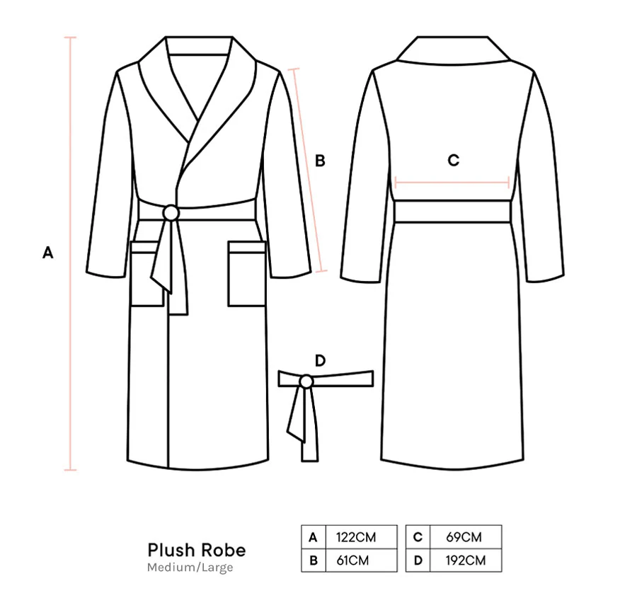Ocean City Bathrobe Range Rosewood - Image 3