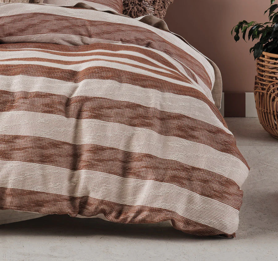 Oceania Quilt Cover Set Range Cinnamon - Image 3