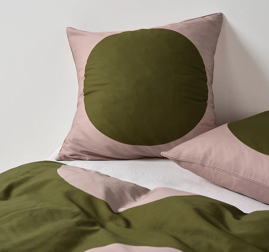 Pluto European Pillowcase Olive - Image 3