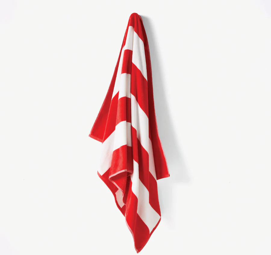 Portofino 86x160cm Beach Towel Red - Image 2
