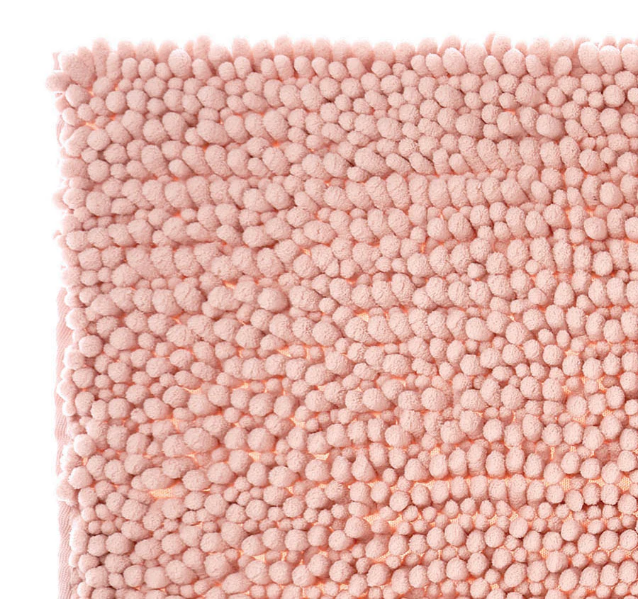 Reed Toggle 1700GSM Polyester 50x80cm Bath Mat Pink - Image 2