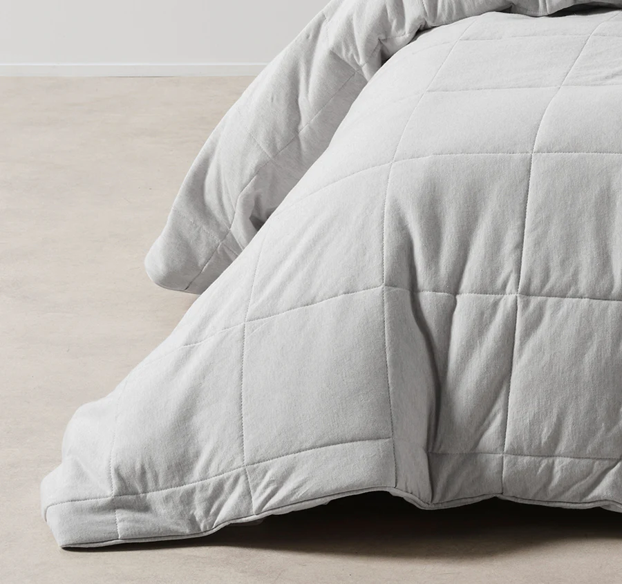 Ryland Jersey Quilt Cover Set Range Grey - Image 3