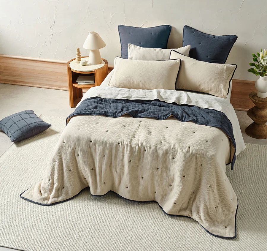 Somerset Coverlet Navy - Image 6