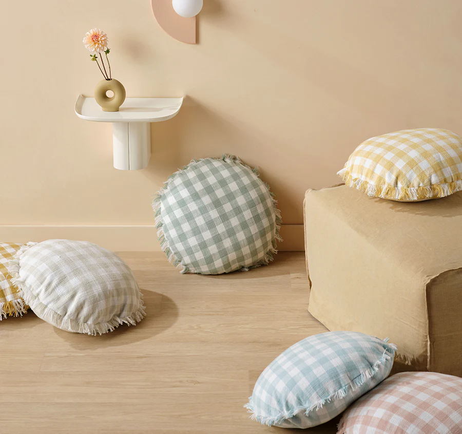 Tavola 45cm Round Filled Cushion Gold - Image 4