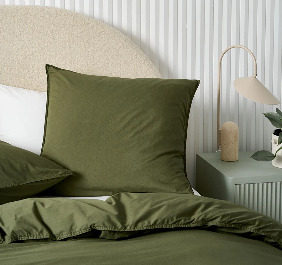 Terra European Pillowcase Olive - Image 3