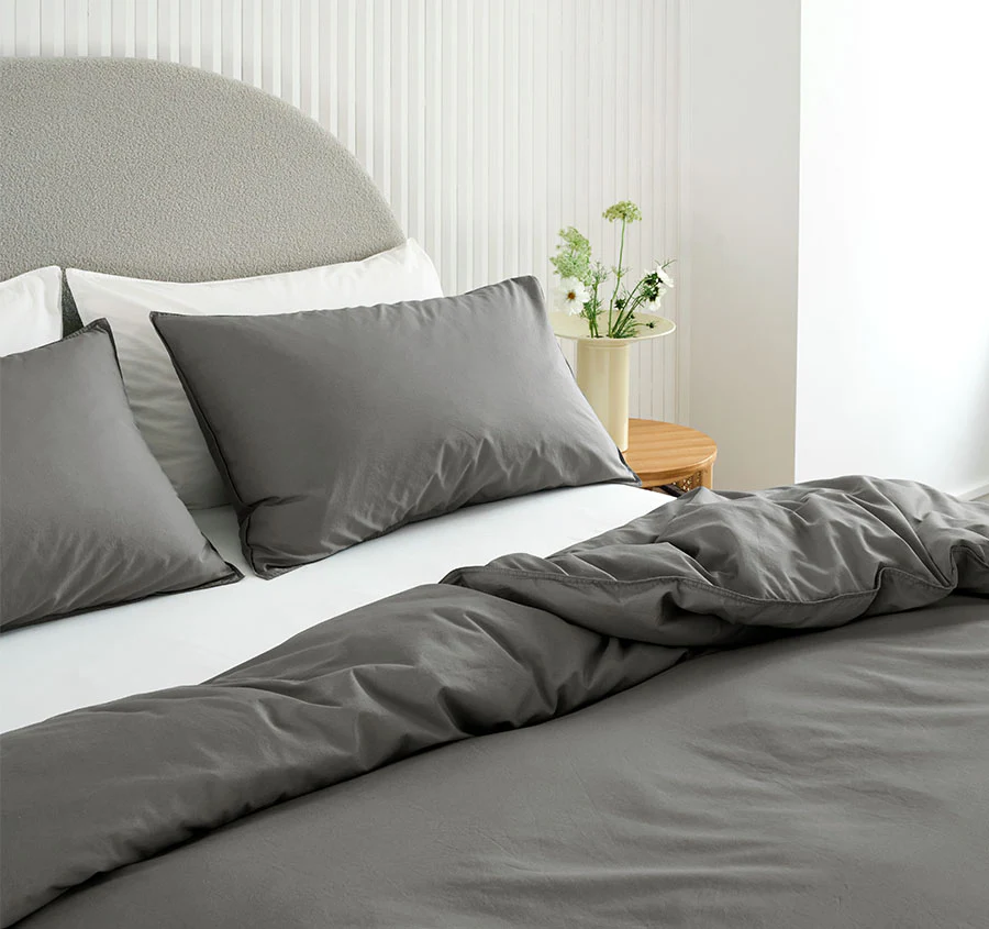 Terra Quilt Cover Set Range Steel - Image 5