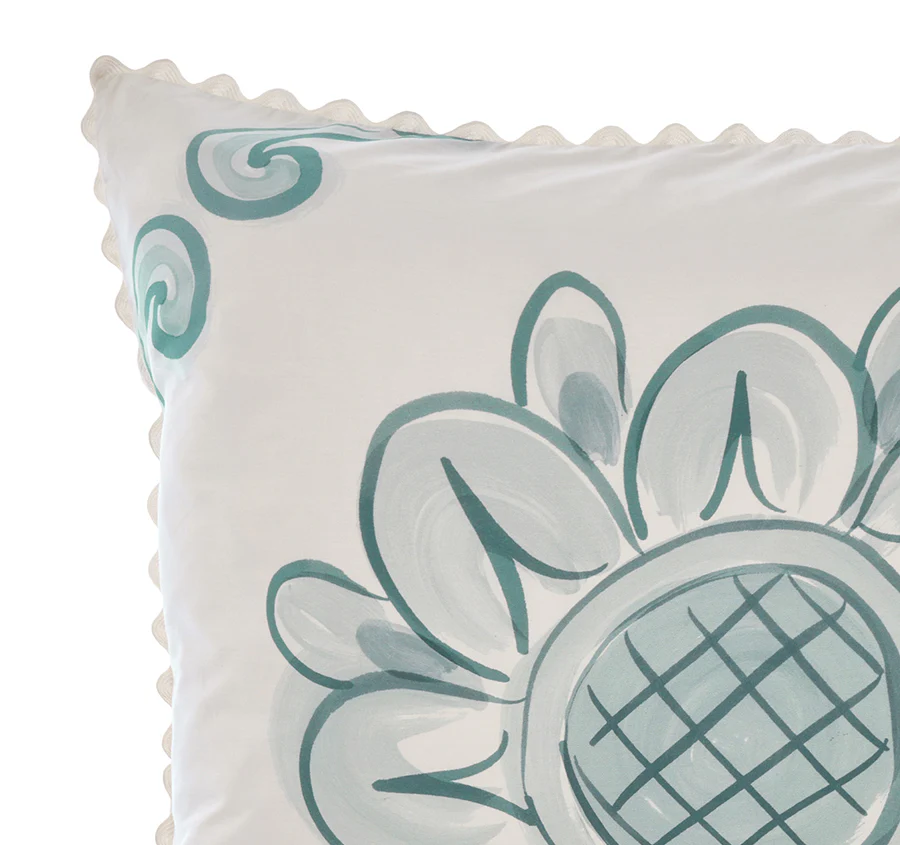 Thalia European Pillowcase Blue - Image 2