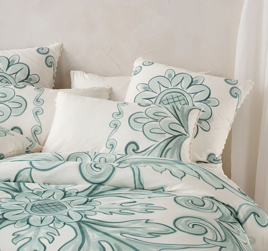 Thalia Quilt Cover Set Range Blue - Image 4