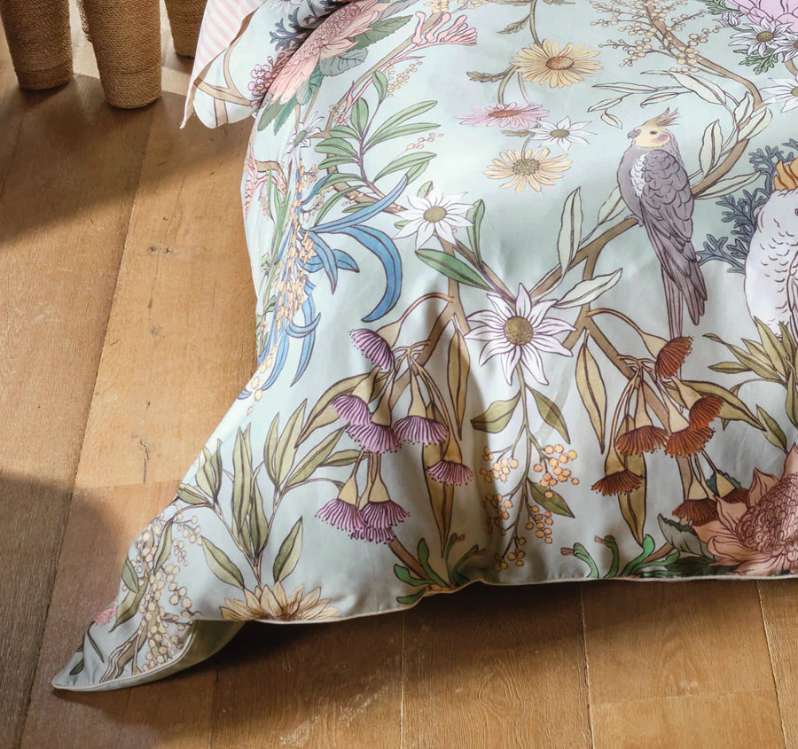 Victoria Quilt Cover Set Range Mist - Image 3