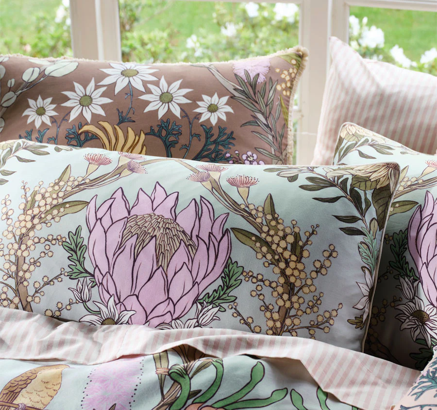 Victoria Quilt Cover Set Range Mist - Image 5