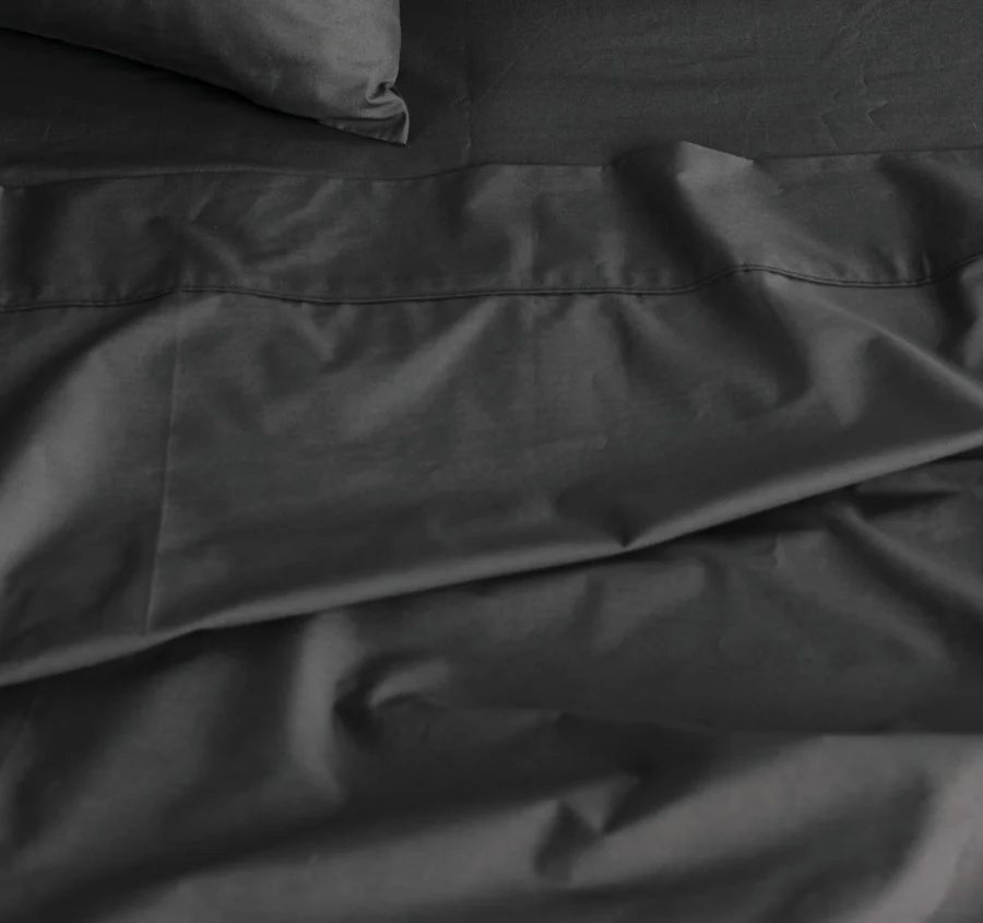 Vienna 300THC Cotton Sheet Set Range Charcoal - Image 2