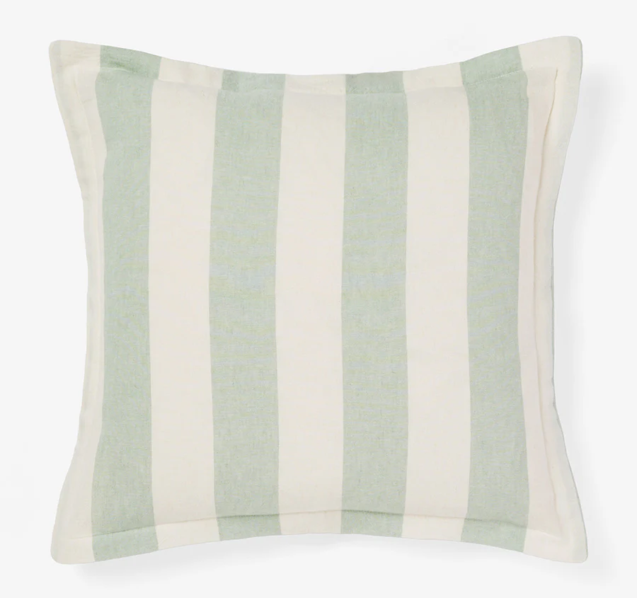 Vintage Stripe 48x48cm Filled Cushion Jade