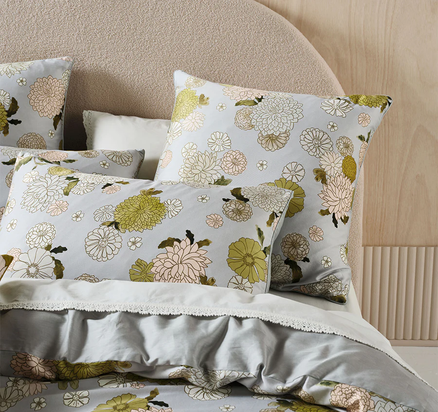 Zuri Quilt Cover Set Range Seafoam - Image 4