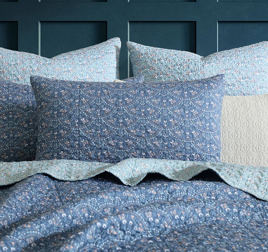 Hazel Coverlet Set Range Indigo - Image 4