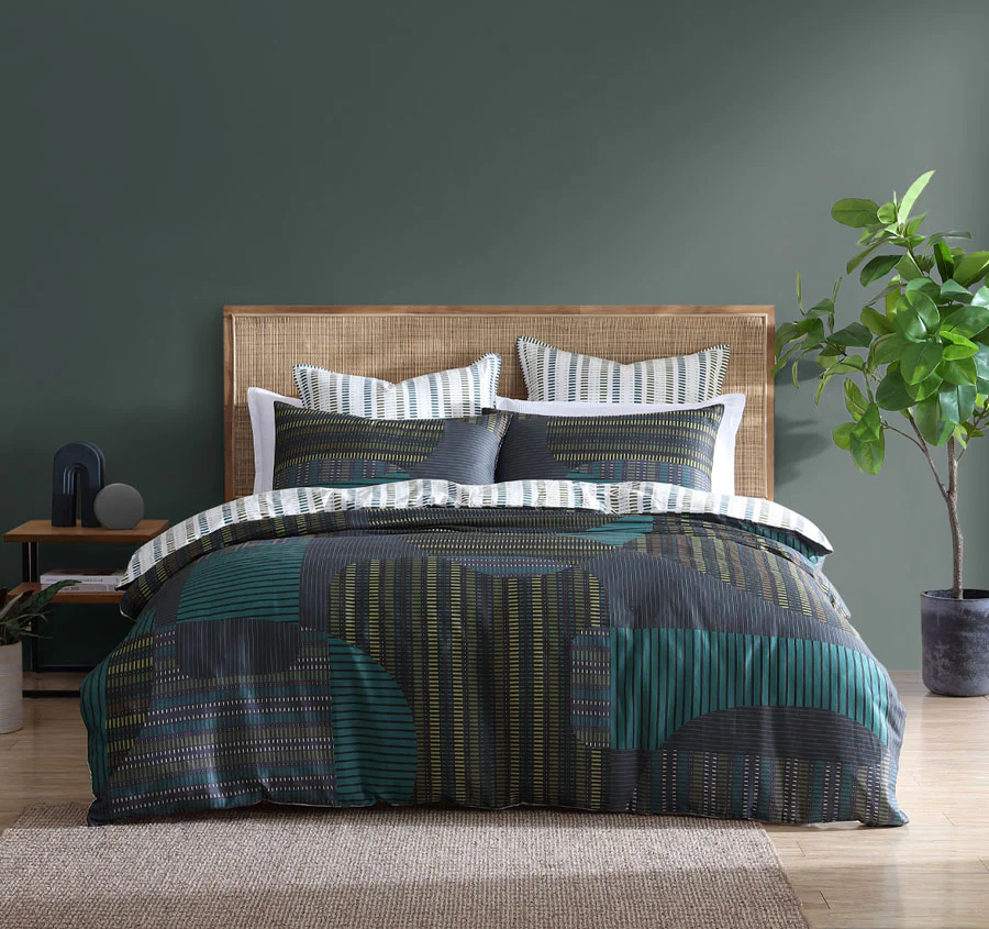 Hemsworth Quilt Cover Set Range Charcoal