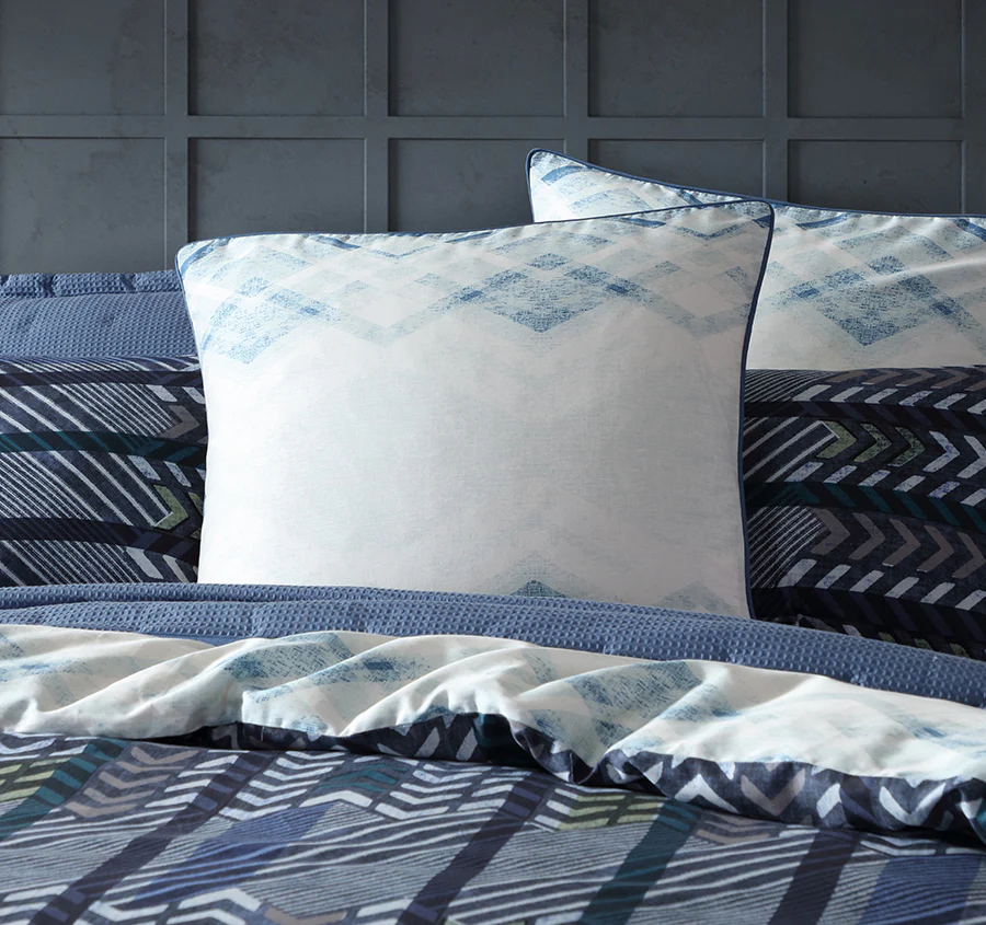 Homme European Pillowcase Navy - Image 3