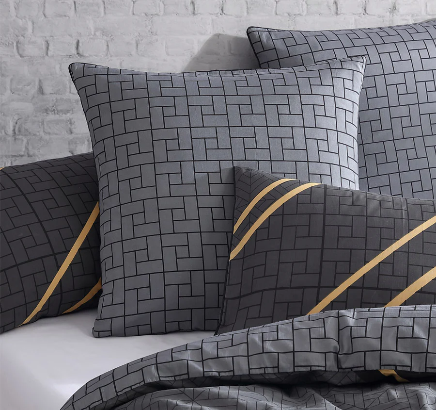 Jamala European Pillowcase Black - Image 3