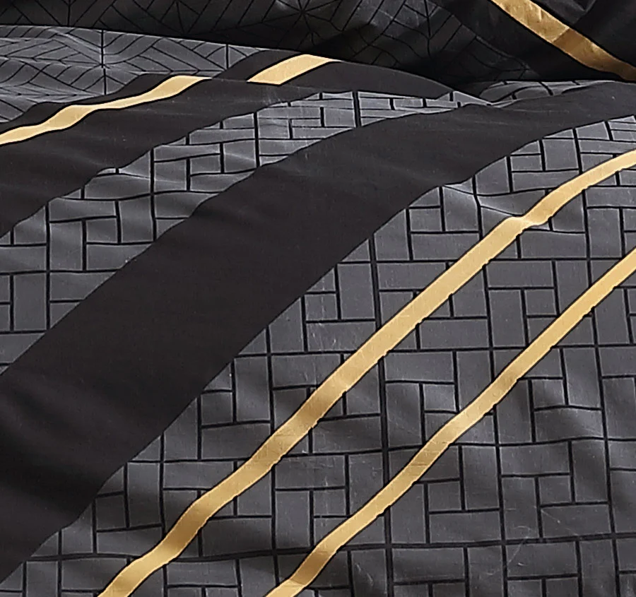 Jamala Quilt Cover Set Range Black - Image 2