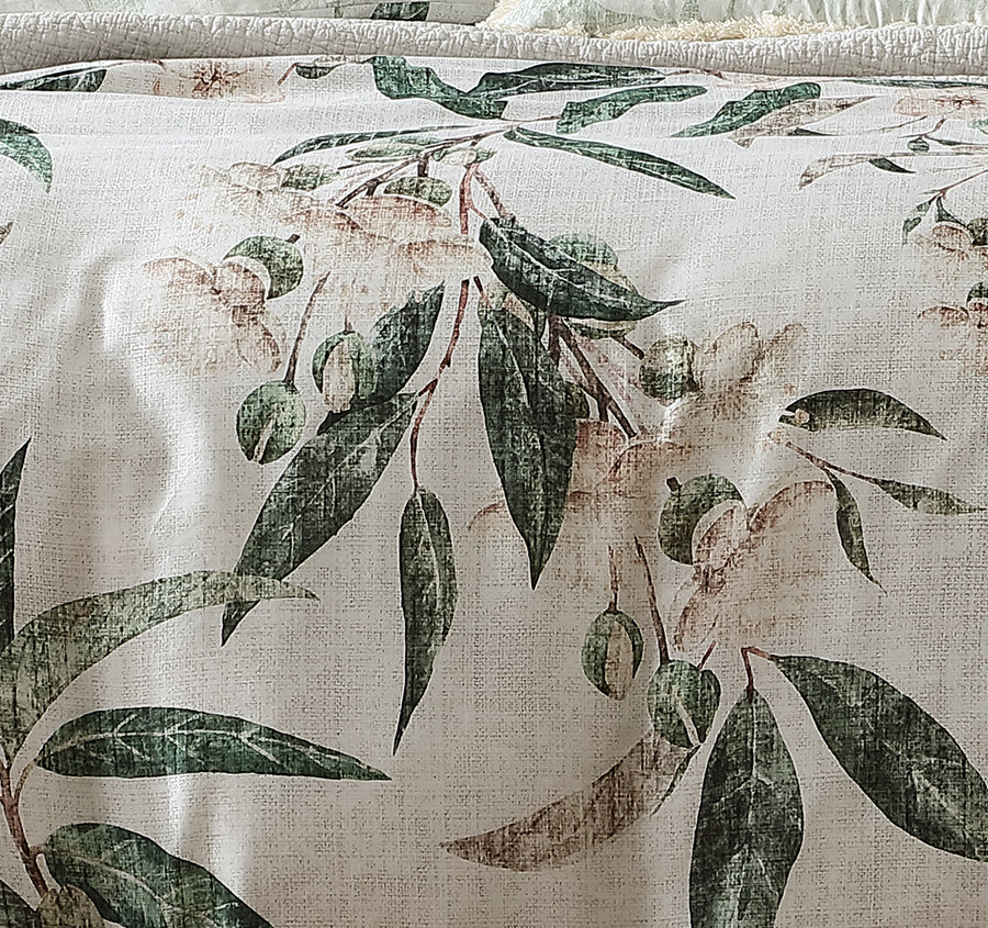 Leeton Quilt Cover Set Range Eucalyptus - Image 2