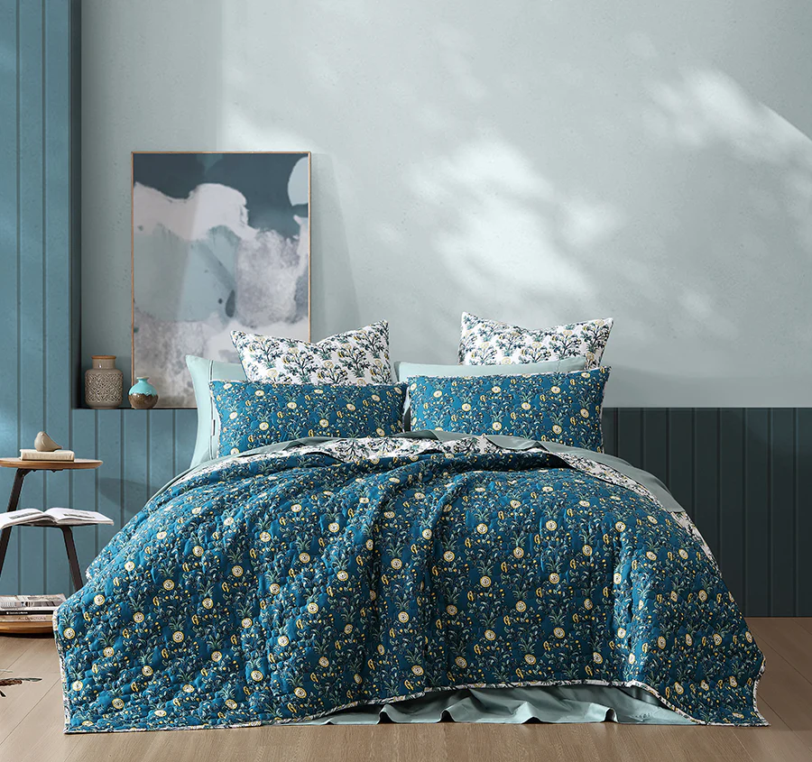 Serendipity Coverlet Set Teal - Image 4