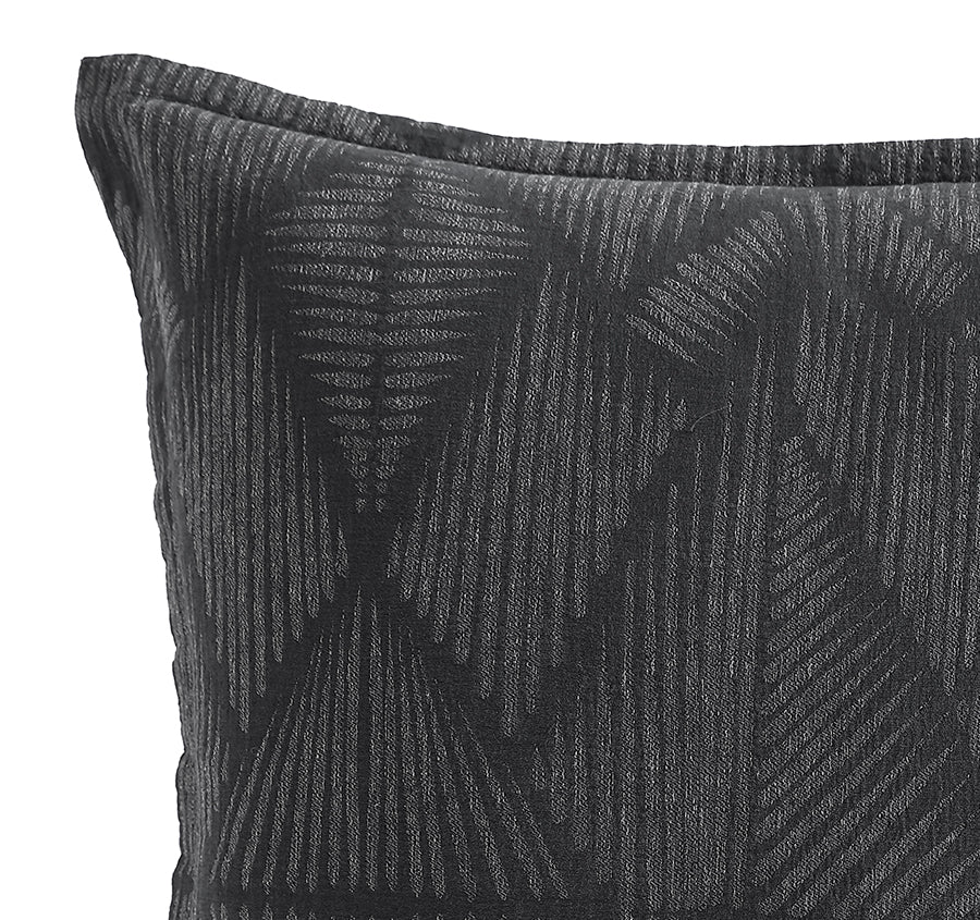 Kenya European Pillowcase Charcoal - Image 2