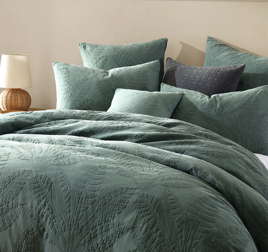Moana Quilt Cover Set Range Cilantro - Image 5