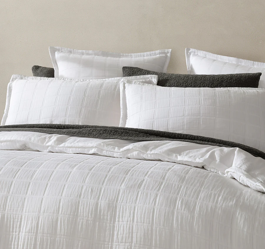 Sierra Quilt Cover Set Range White - Image 5