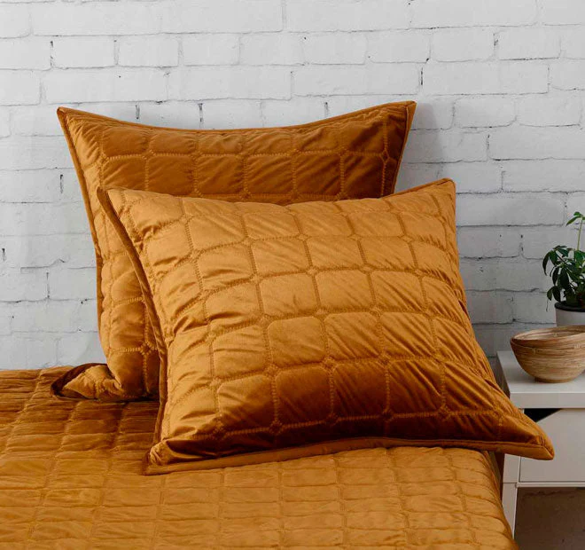 Meeka European Pillowcase Chestnut