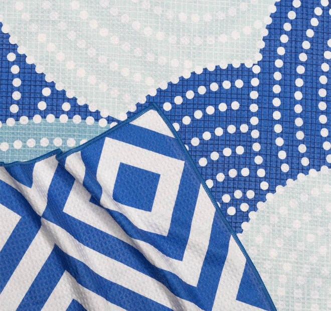 Sand Free 80x160cm Towel 4 in 1 Spotted Circles - Image 3