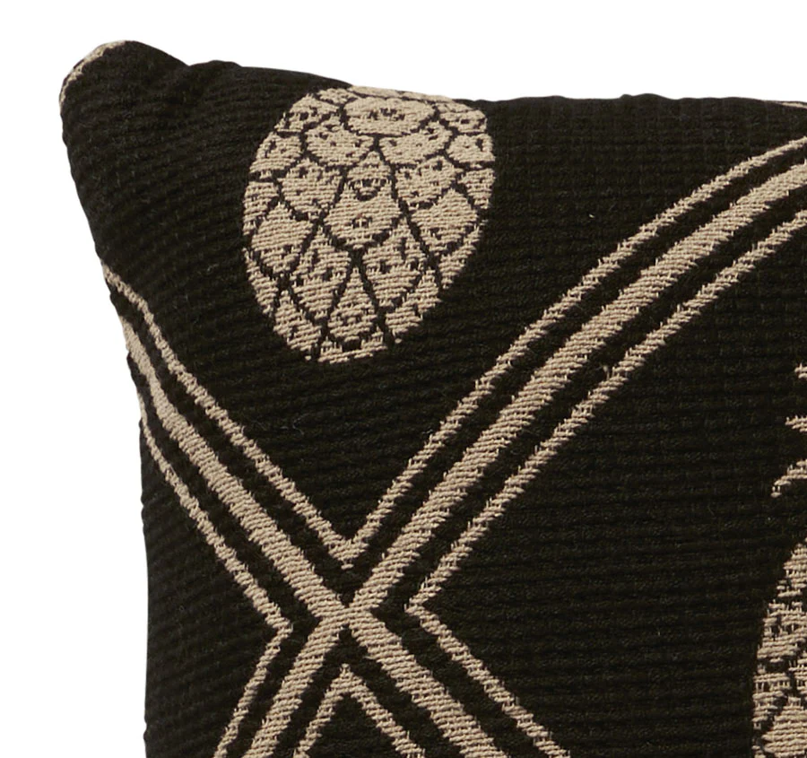Anguilla Tropics 30x50cm Filled Cushion Black - Image 2